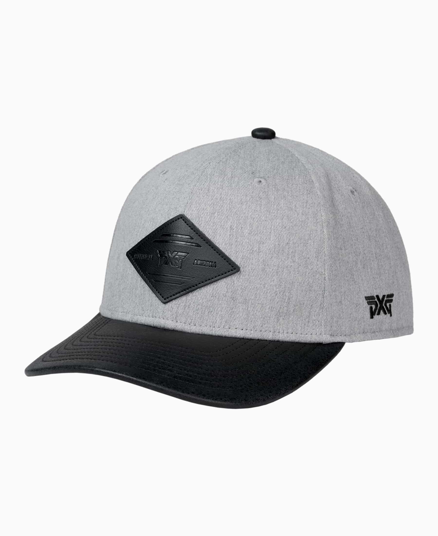 Diamond Patch Hat Snapback Hat - Grey - One Size 